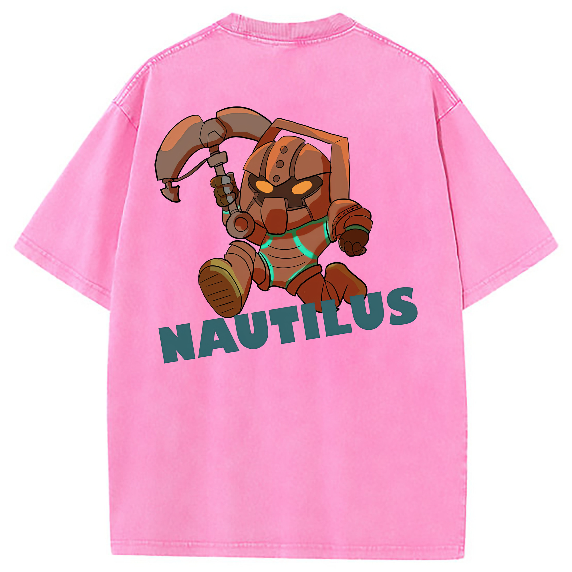 （画像用） リーグ・オブ・レジェンド League of Legends LOL 綿100% ヴィンテージ風 半袖Tシャツ（背面プリント）